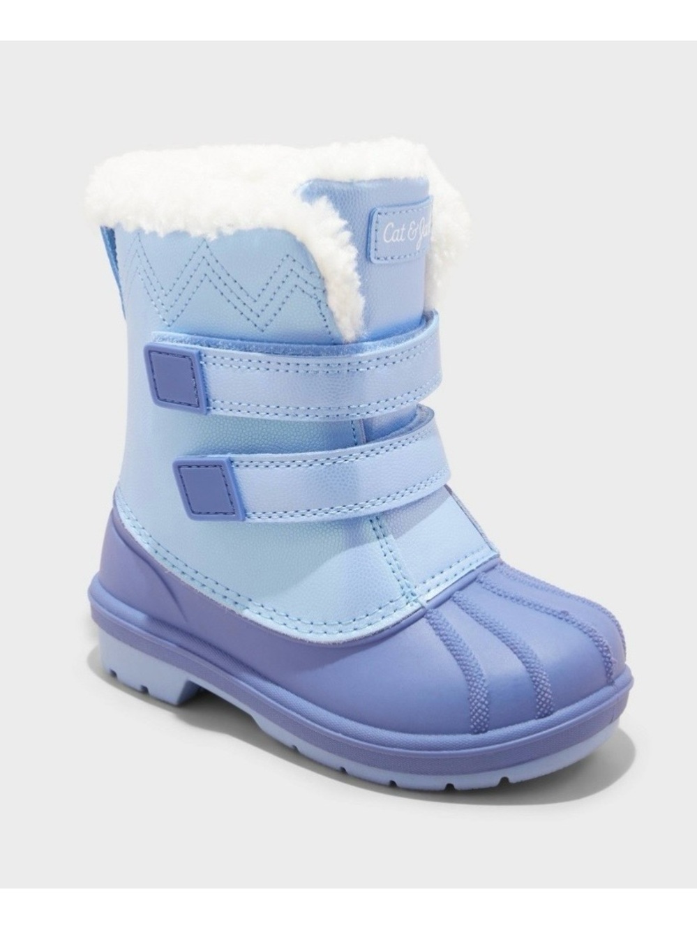 ❄️NIB BLUE IRIDESCENT SNOW BOOTS - Picture 2 of 14